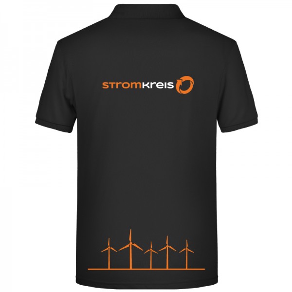 Herren Polo-Shirt "Stromkreis Windpark"