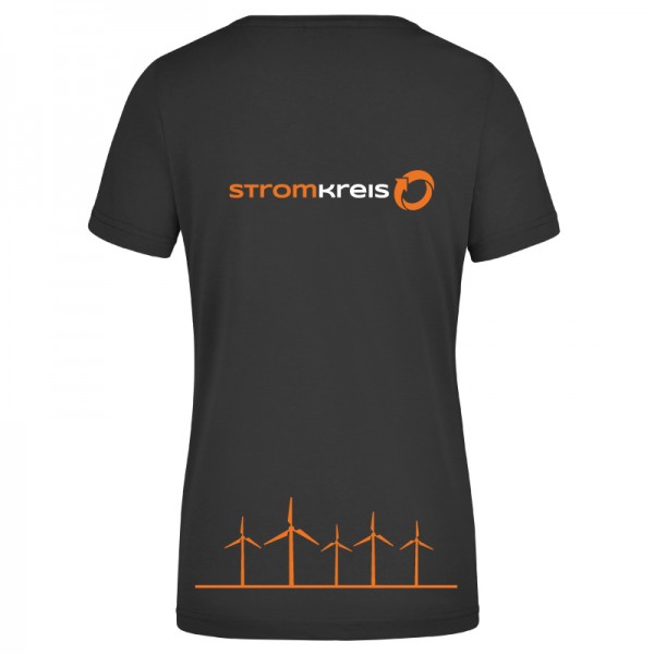 Damen T-Shirt "Stromkreis Windpark"